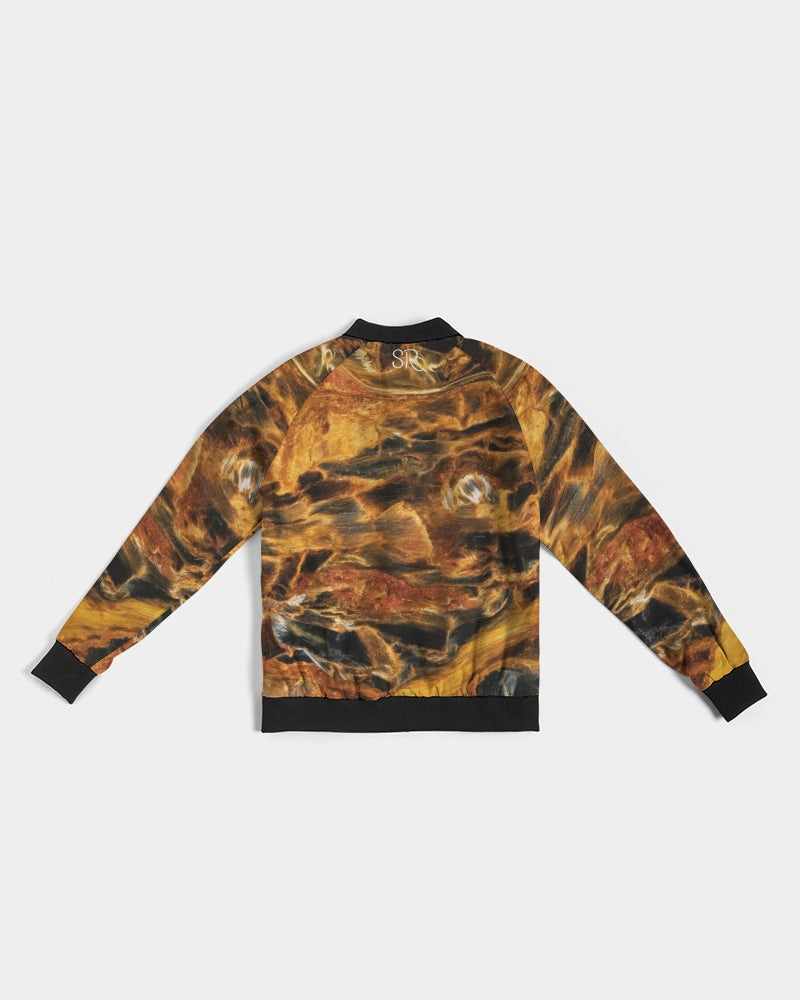 Golden Pietersite1 Women's All-Over Print Bomber Jacket