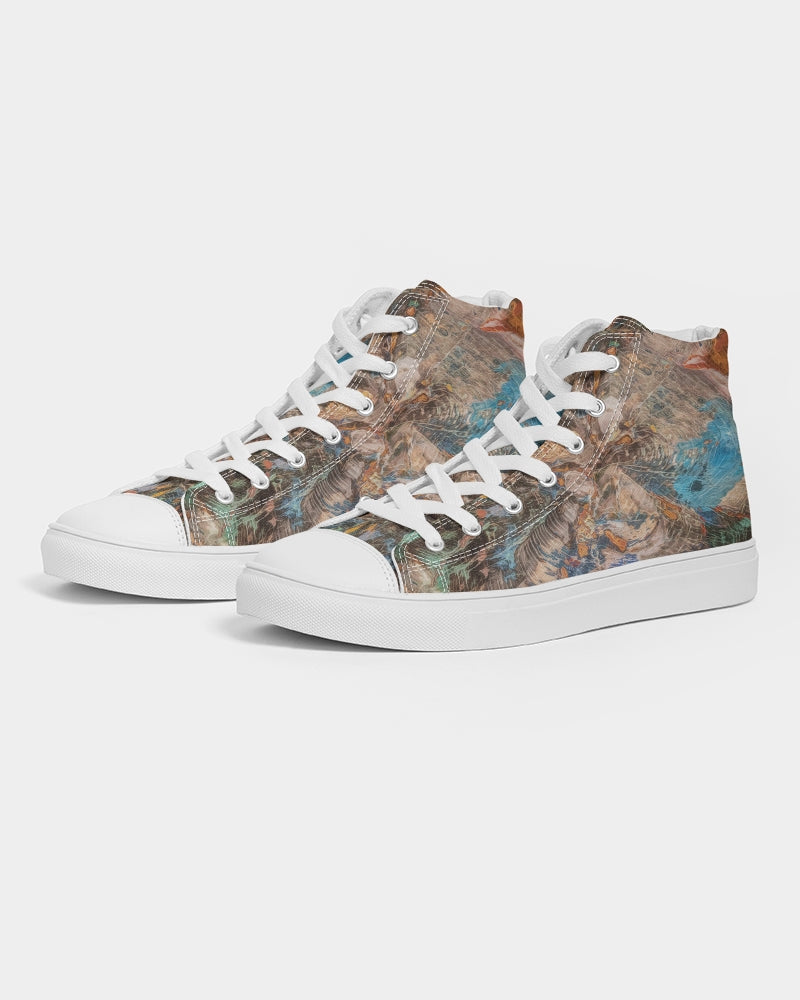 Turkish Petrified Collawood Women's Hightop Canvas Shoe