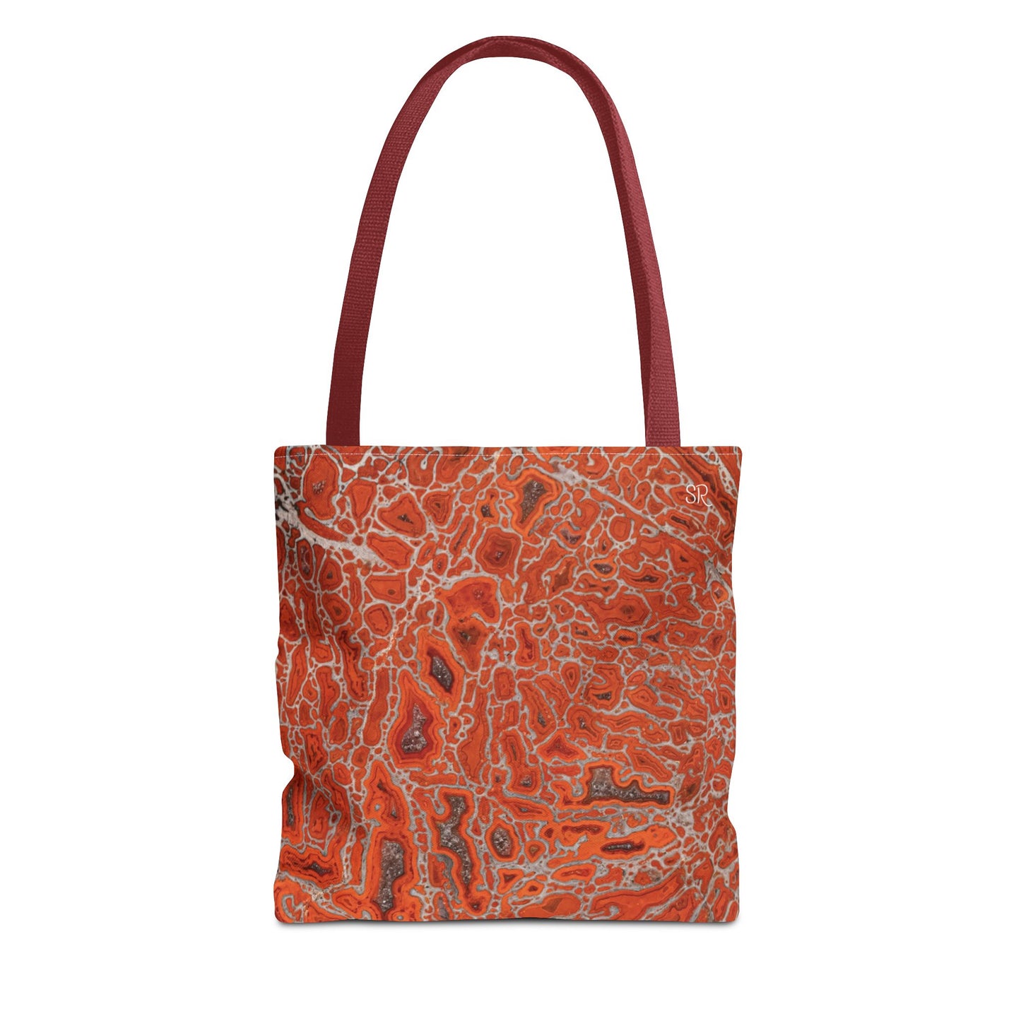 Agatized Ruby Red Gembone Tote