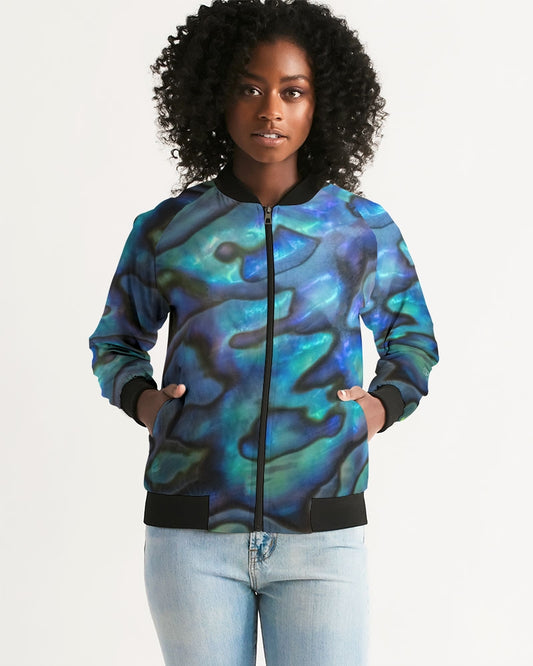 Paua Shell Treasure Women's Bomber Jacket