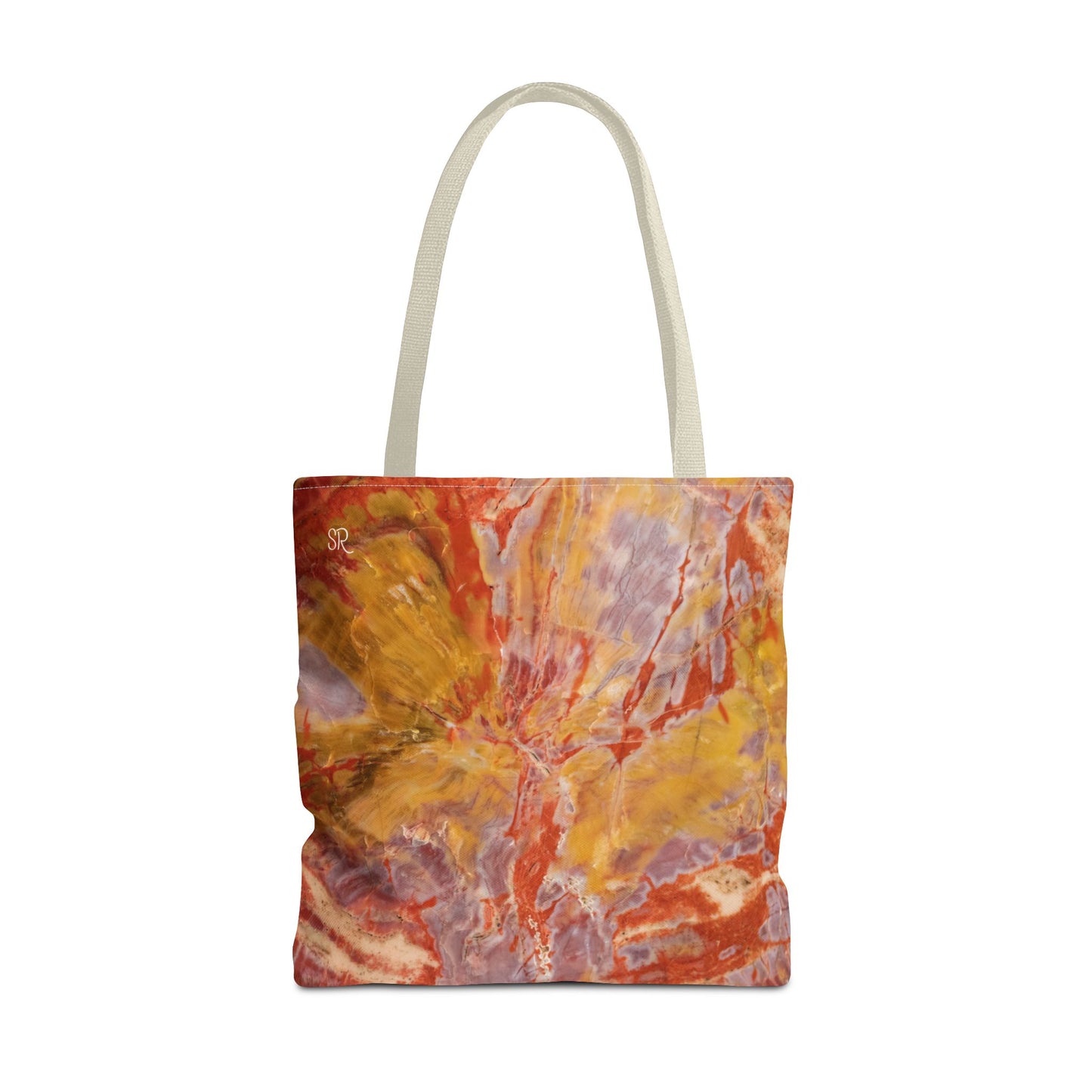 Rainbow Petrified Wood Tote Bag