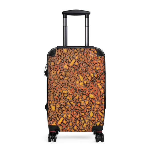 Agatized Canary Red Luggage