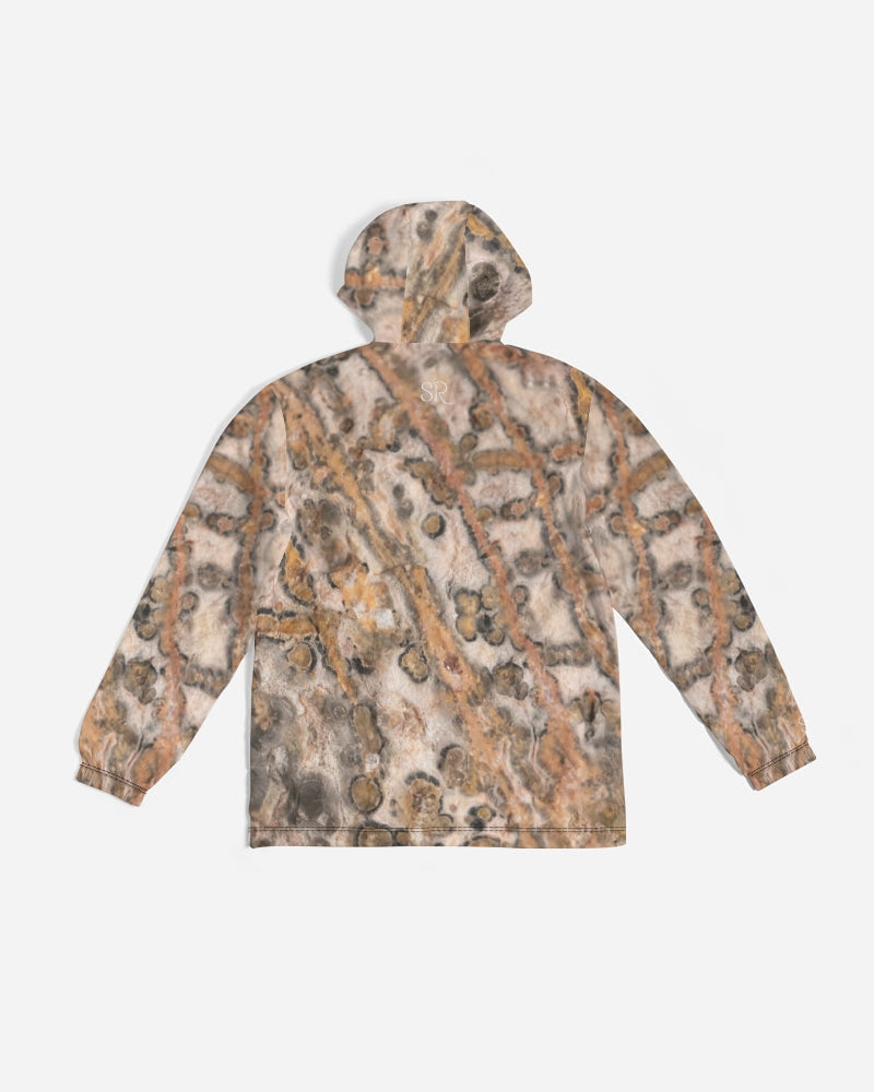 Leopard Skin Jasper Strength & Vitality Men's Windbreaker