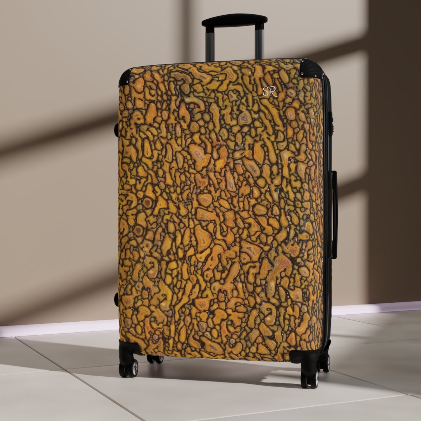 Agatized Fantasy Yellow Gembone Luggage