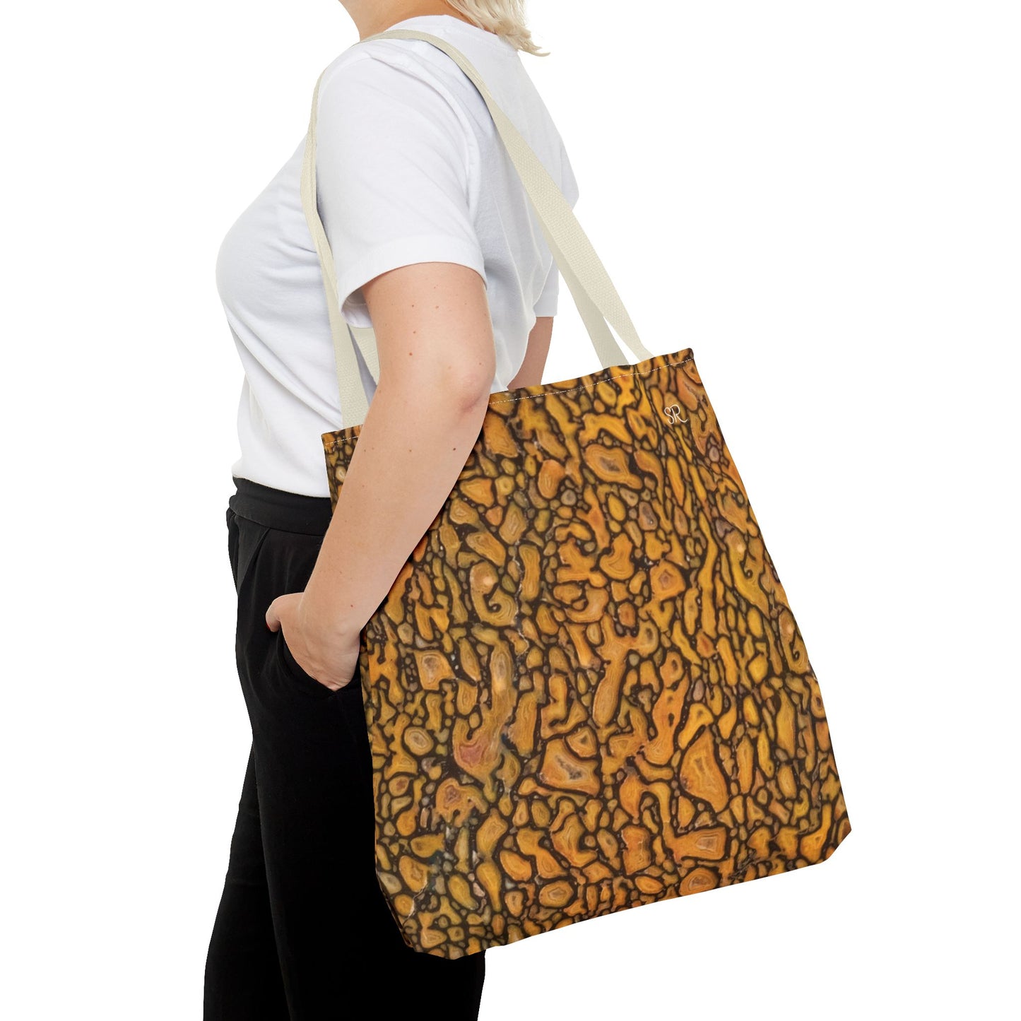 Agatized Fantasy Yellow Gembone Tote