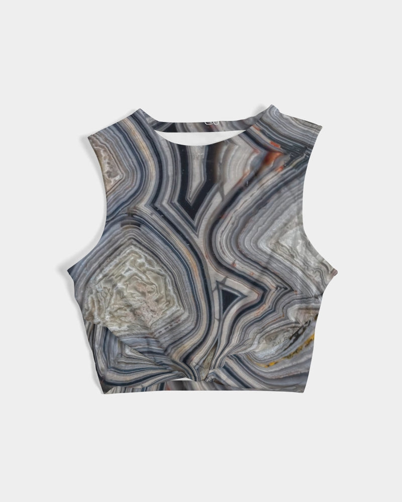 Crazy Lace Agate Optimism Women's Twist-Front Tank