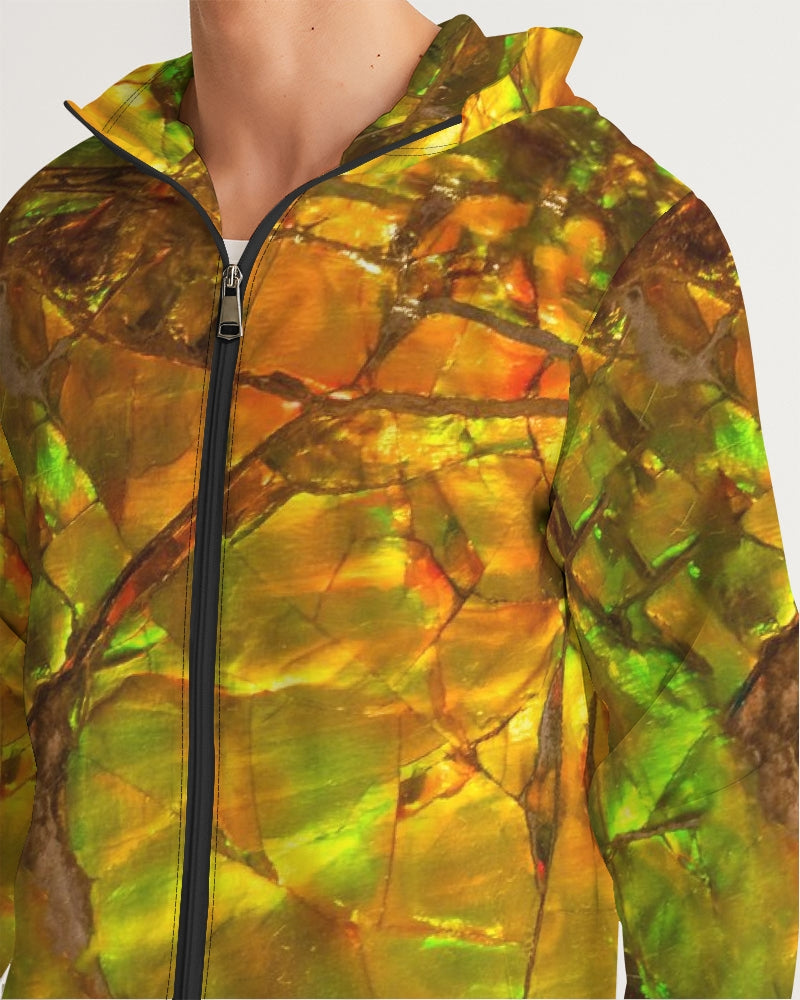 Ammolite Spiritual Energy & Growth Men's Jewel Windbreaker