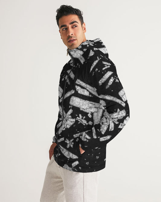 Chinese Writing Stone Life Force Men's Windbreaker