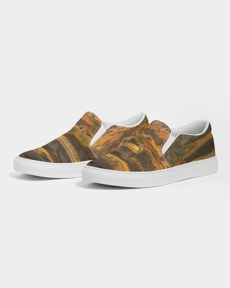 Marra Mamba Tiger's Eye Spiritual Stability Men's Slip-On Canvas Shoe