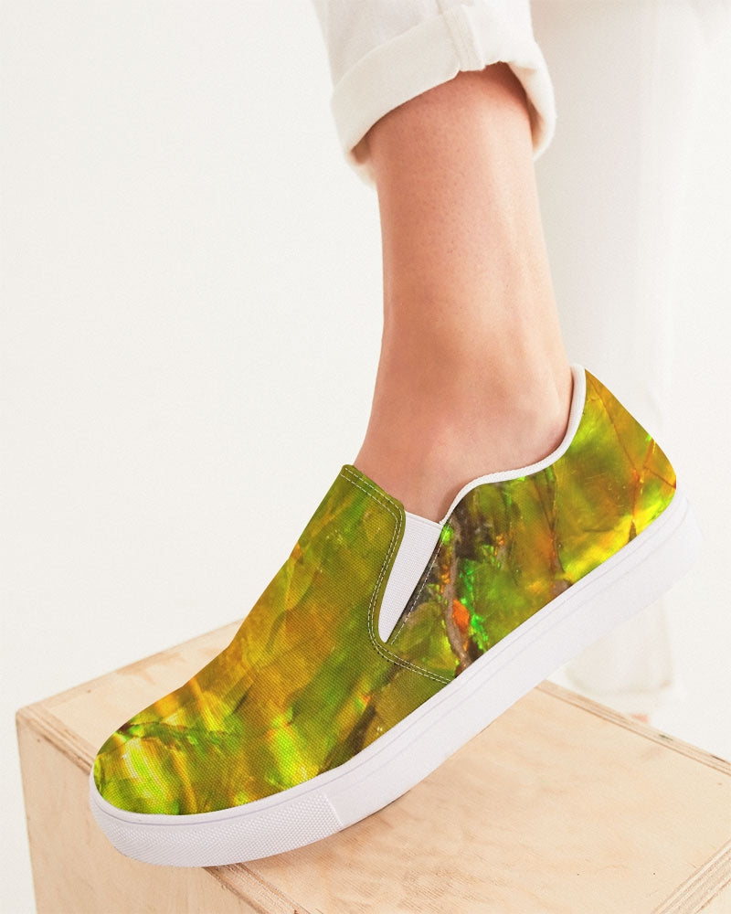 Ammolite Spiritual Growth & Energy Women's Slip-On Canvas Shoe