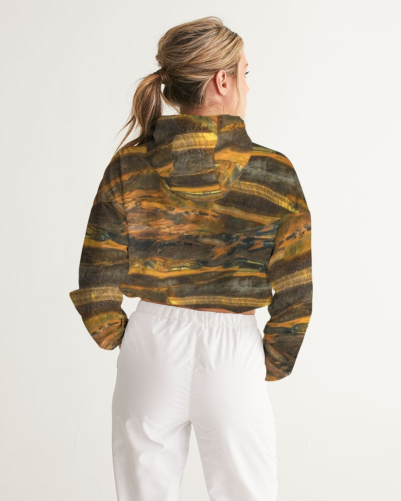 Marra Mamba Tiger's Eye Spiritual Stability Cropped Windbreaker