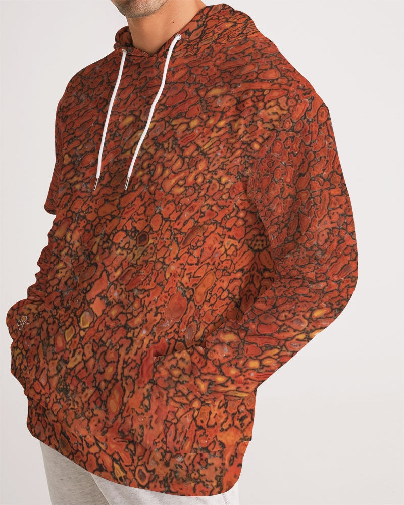 Agatized Richly Red Gembone Men's Hoodie