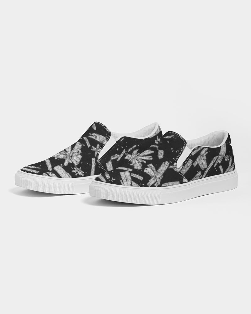 Chinese Writing Stone Life Energy Women's Slip-On Canvas Shoe