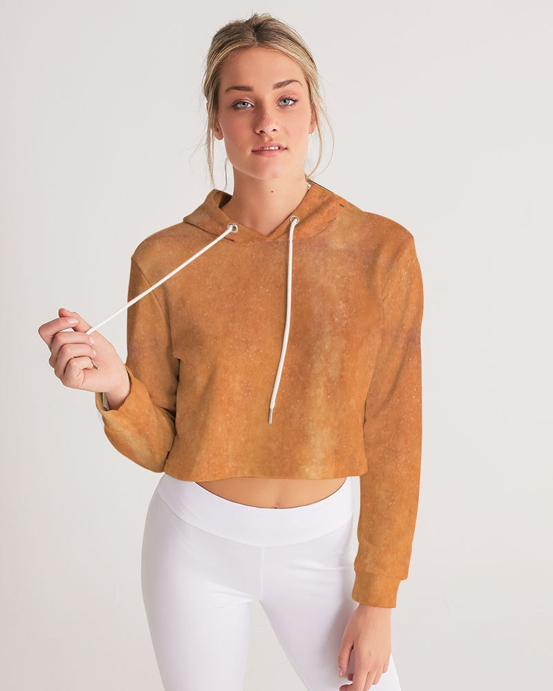 Clementine Aventurine Women's Cropped Hoodie