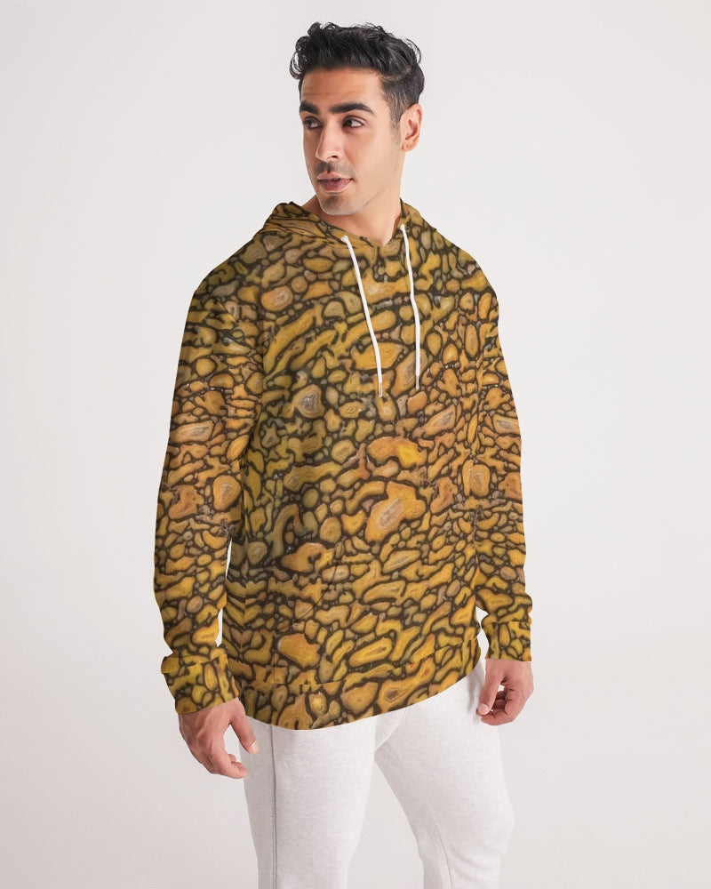 Agatized Fantasy Yellow Gembone Men's Hoodie