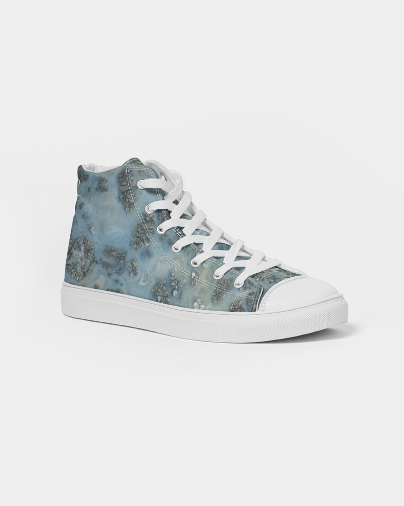 Marcasite Plume with Quartz Women's Hightop Canvas Shoe