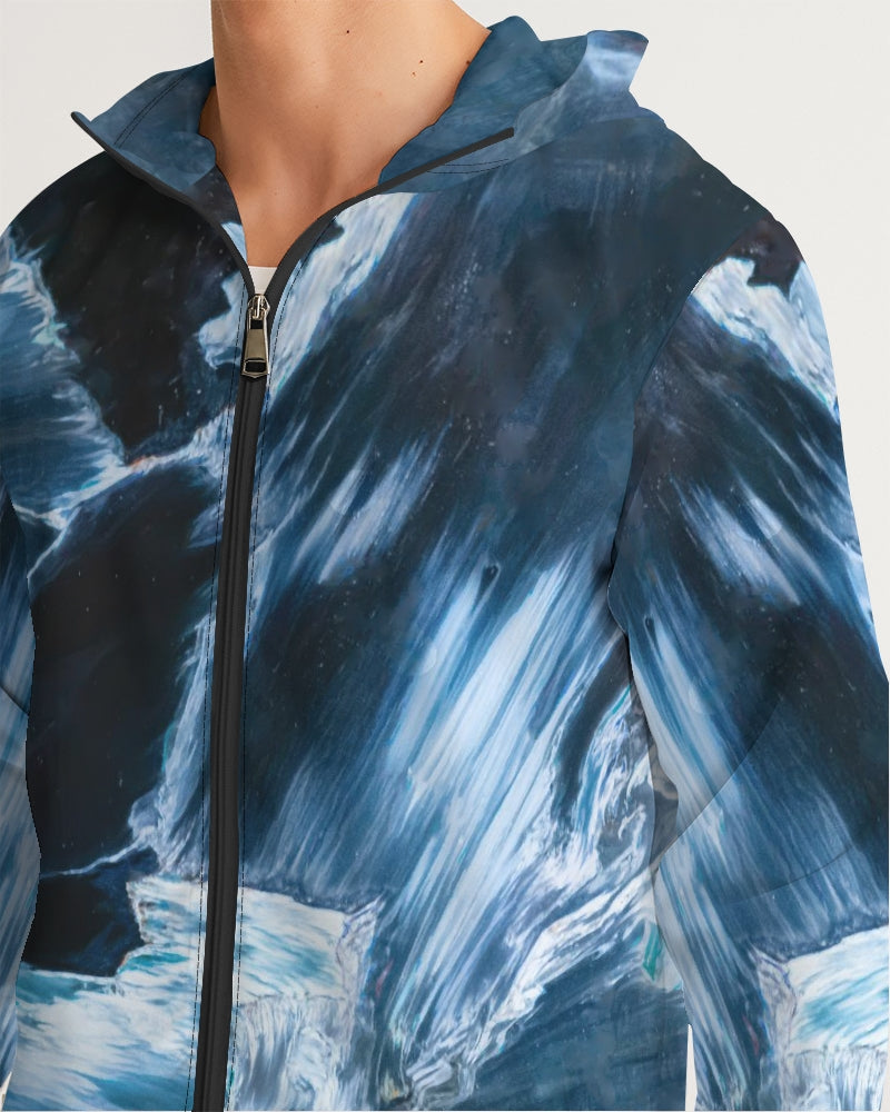 Blue Pietersite Men's Windbreaker