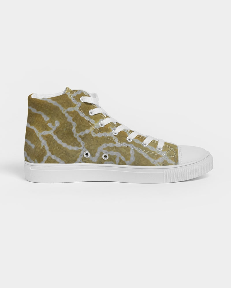 Chain Coral Women's Hightop Canvas Shoe