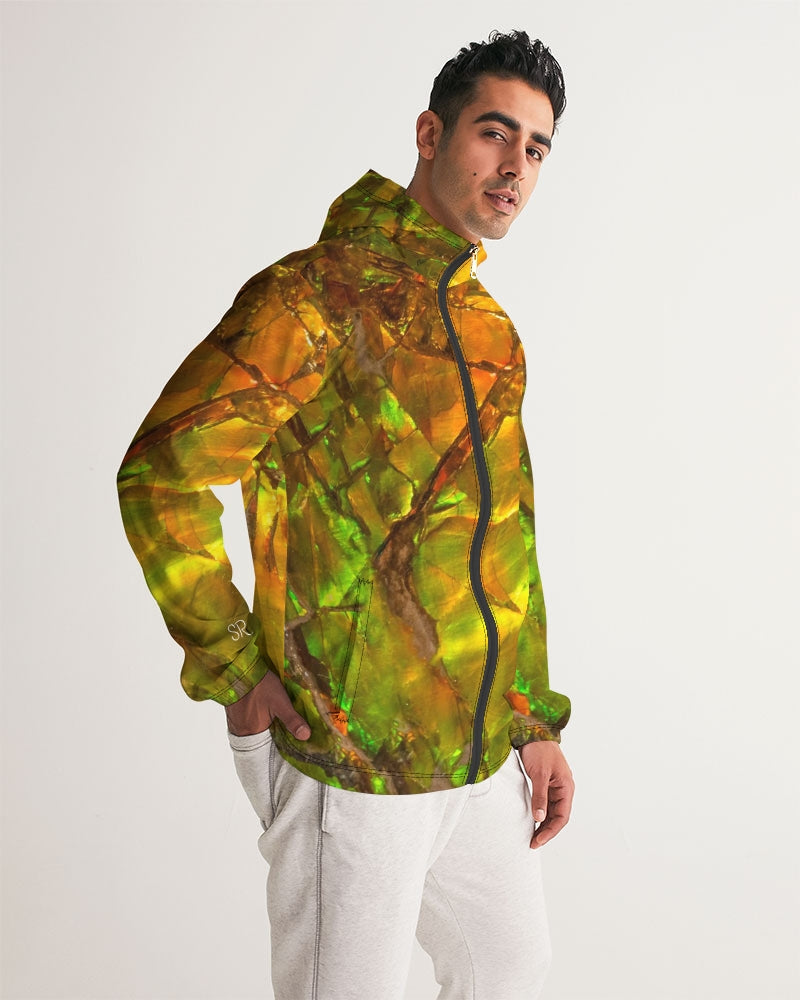 Ammolite Spiritual Energy & Growth Men's Jewel Windbreaker