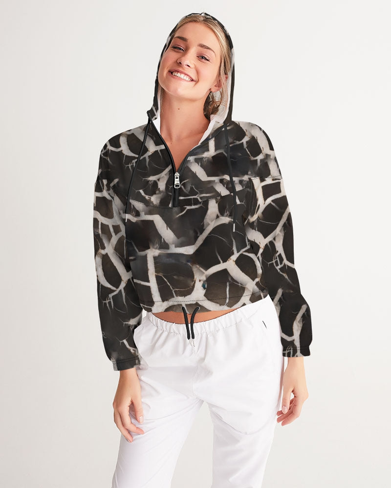 Lightning Stone Women's Cropped Windbreaker