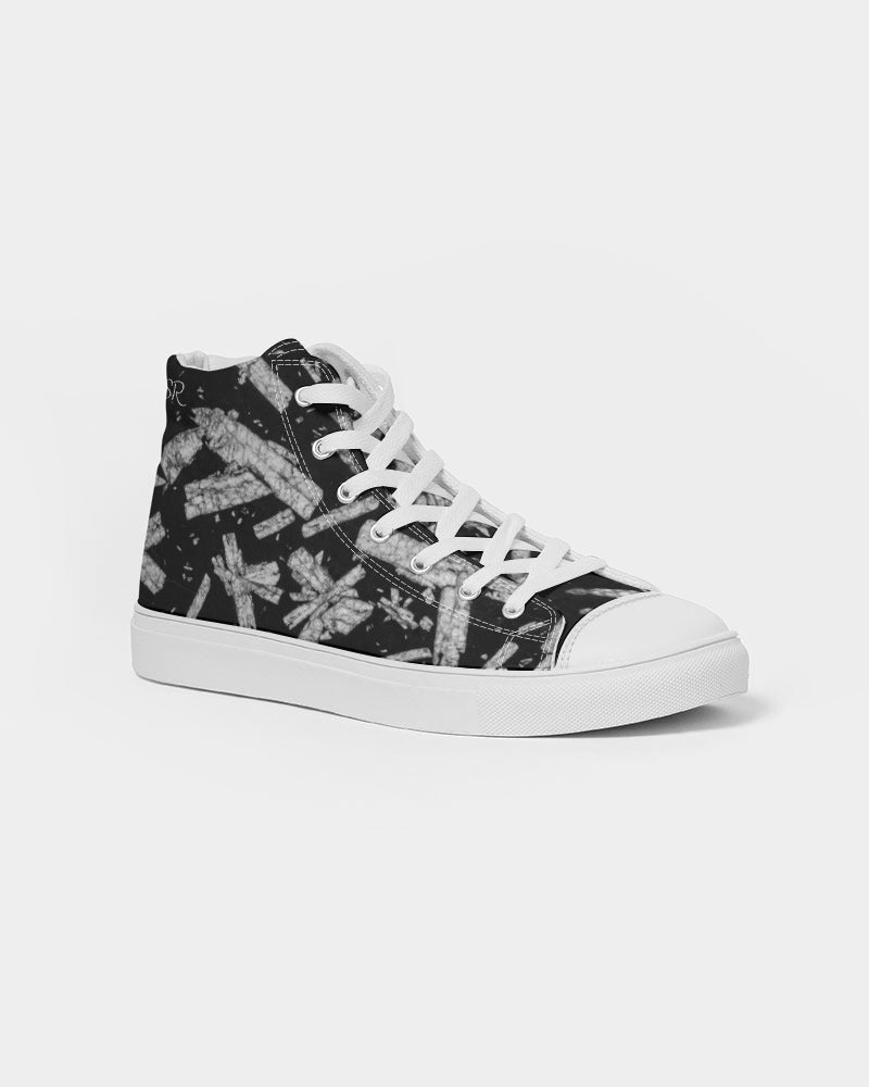 Chinese Writing Stone Life Energy Women's Hightop Canvas Shoe