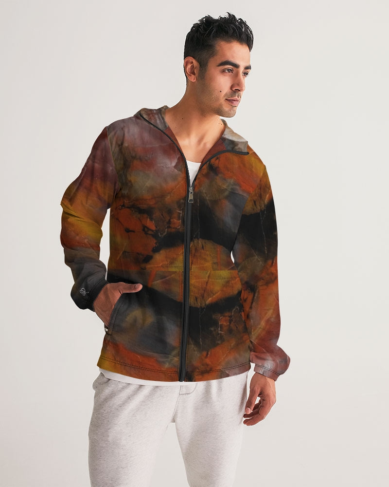 Petrified Wood Inner Transformation Men's Windbreaker