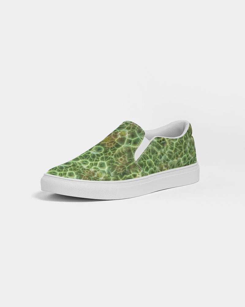 'Chlorastrolite 'Greenstone' Slip-On Canvas Shoes