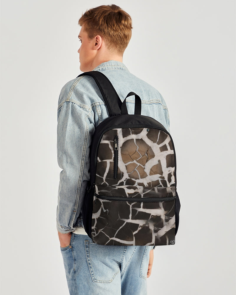 Lightning Stone Duo-Zip Front Canvas Backpack