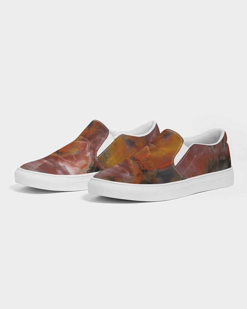 Petrified Wood Inner Transformation Women's Slip-On Canvas Shoe