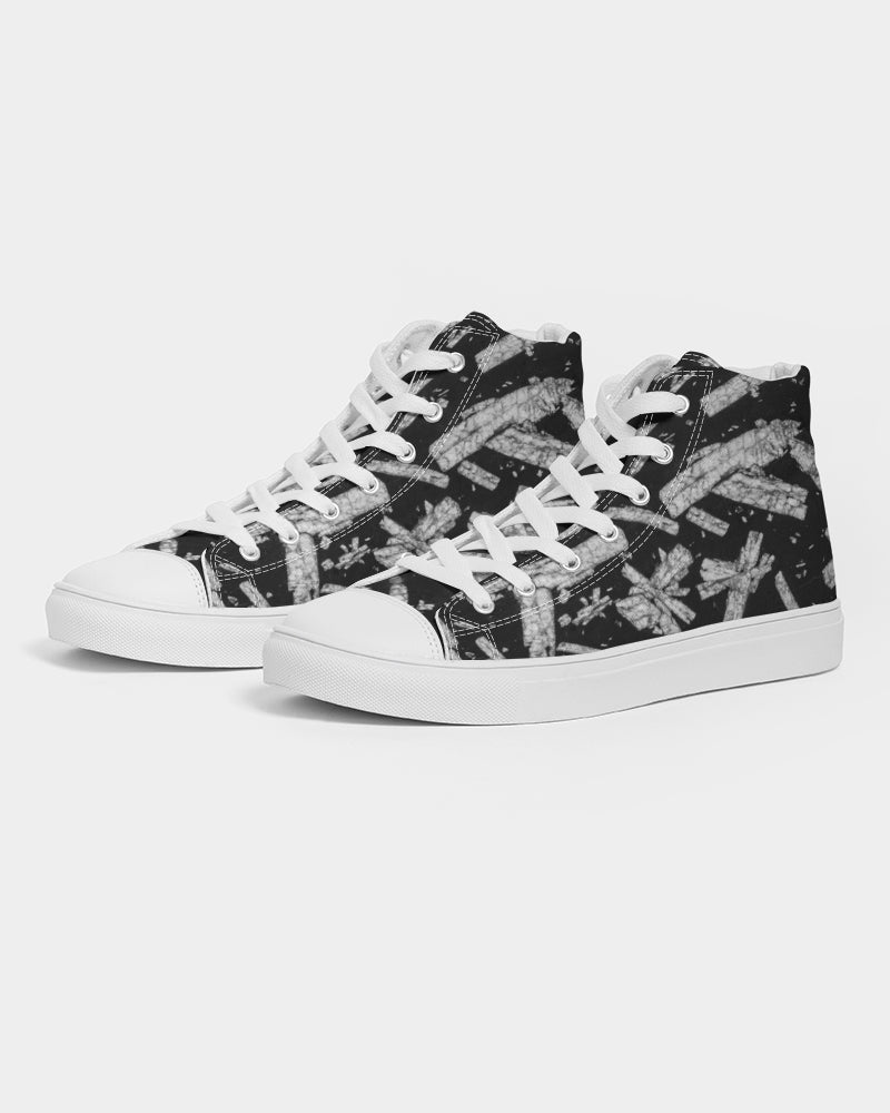 Chinese Writing Stone Life Energy Women's Hightop Canvas Shoe