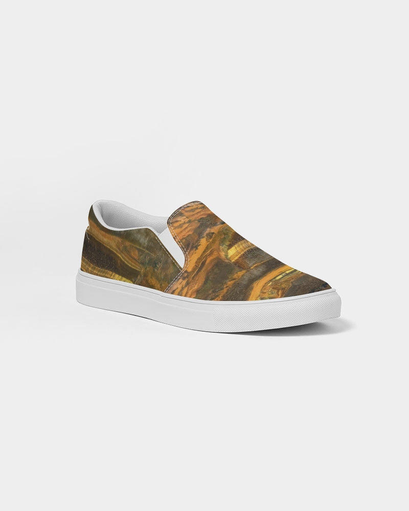 Marra Mamba Tiger's Eye Spiritual Stability Men's Slip-On Canvas Shoe