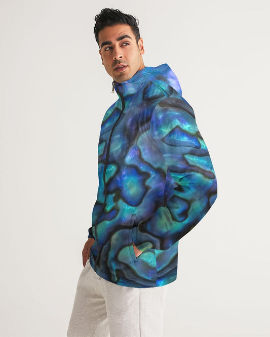 Paua Shell Treasure Men's Windbreaker