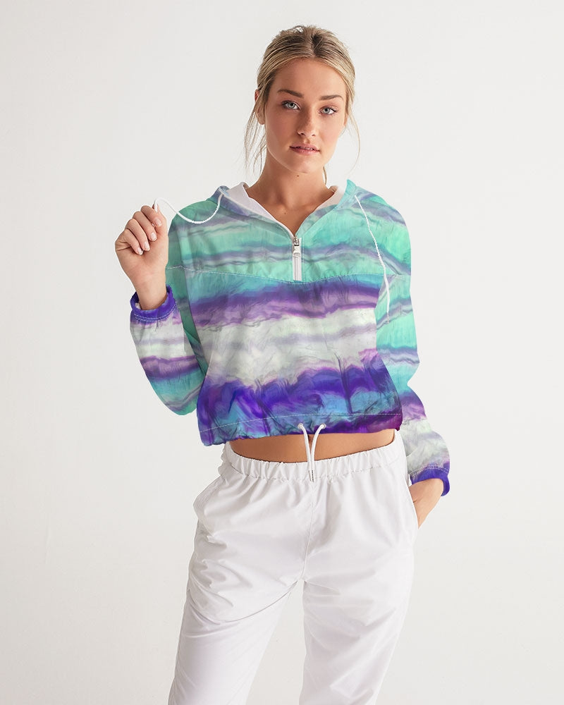 Rainbow Fluorite Metaphyical Cropped Windbreaker