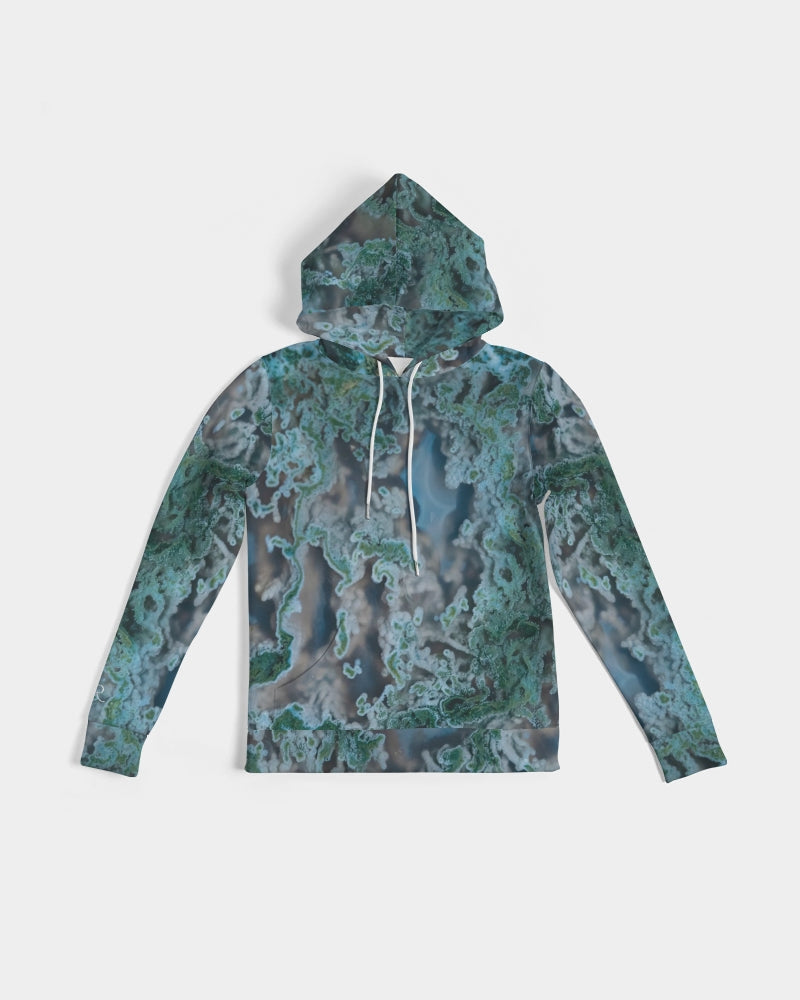 Green Moss Agate Tranquility Women's Hoodie.