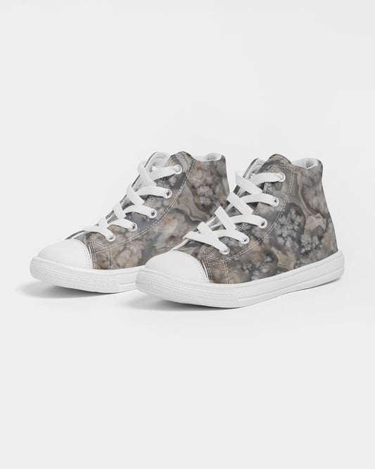 Plume Agate Kids Hightop Canvas Shoe