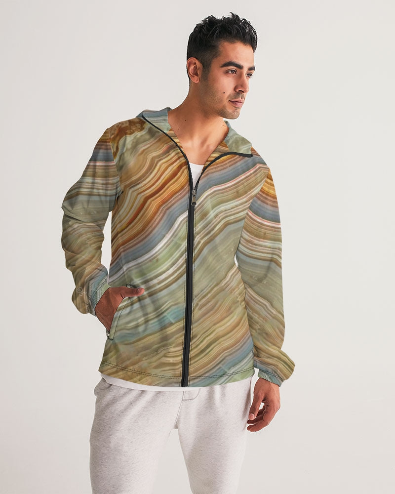 Crazy Lace Agate Joyfulness Men's Windbreaker