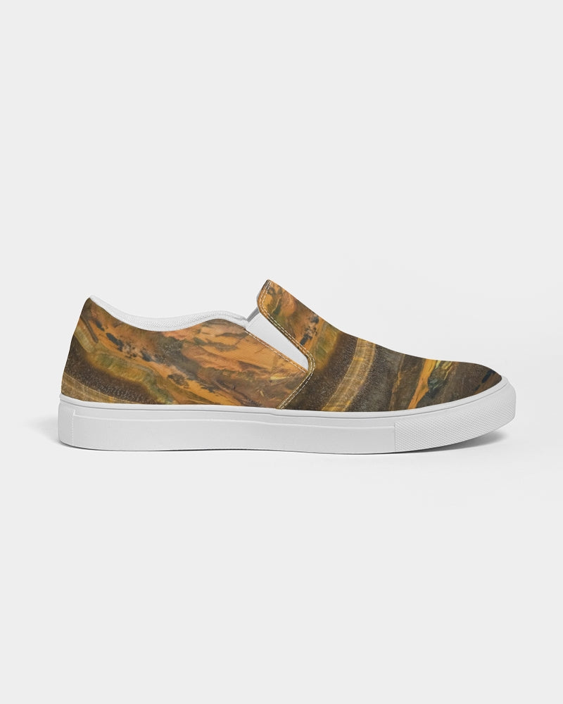 Marra Mamba Tiger's Eye Spiritual Stability Men's Slip-On Canvas Shoe