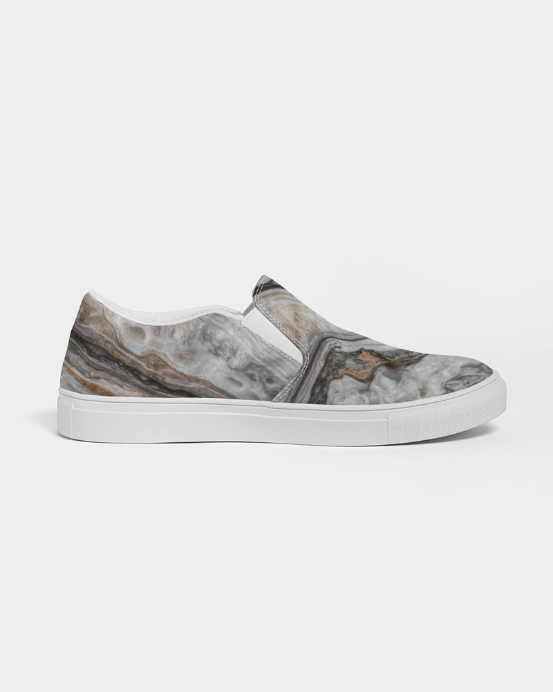 Travertine Onyx Powerful Vibrations Women's Slip-On Canvas Shoe