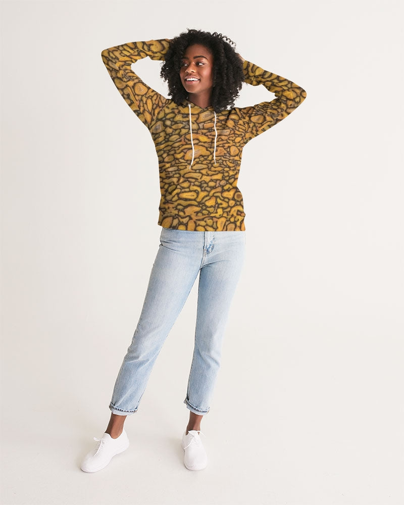 Agatized Fantasy Yellow Gembone Women's Hoodie