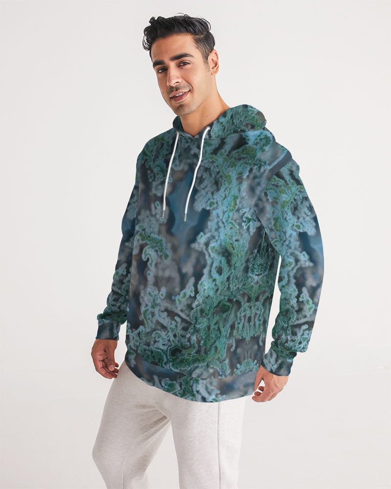 Green Moss Agate Men's Tranquility Hoodie