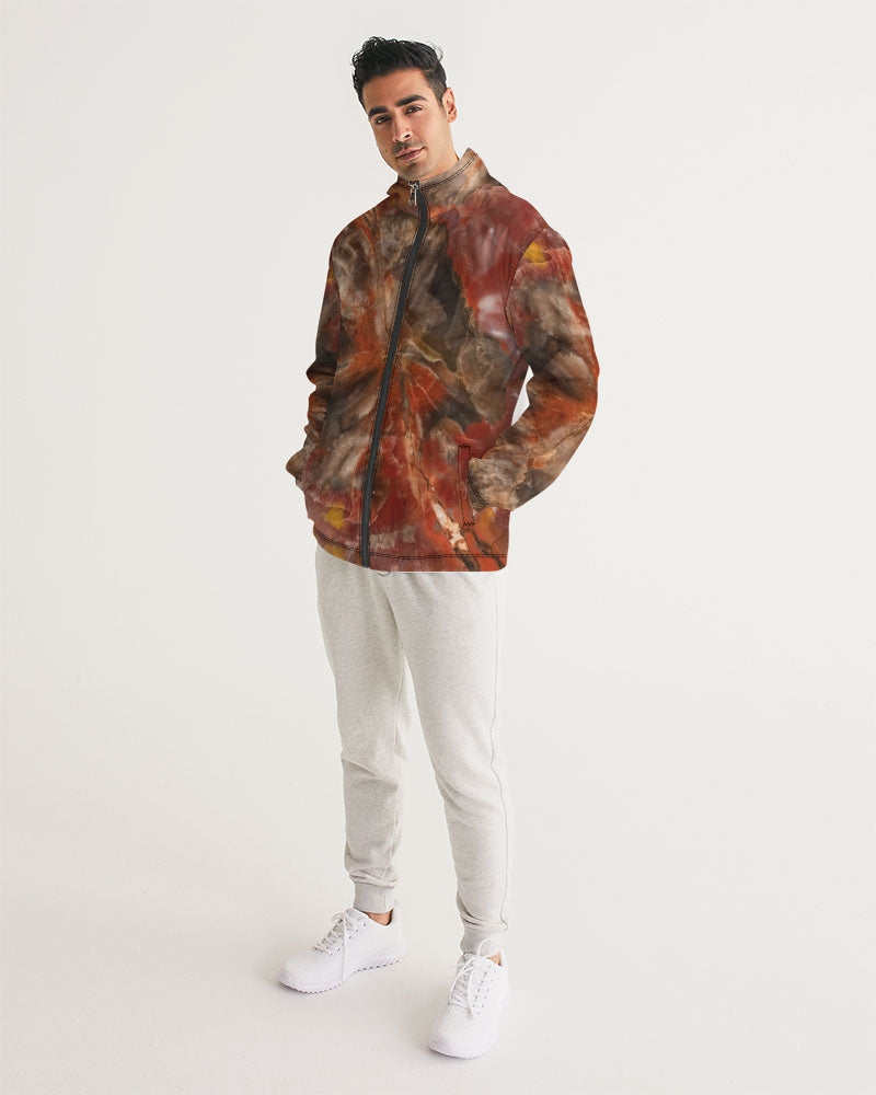 Petrified Wood Men's All-Over Print Windbreaker