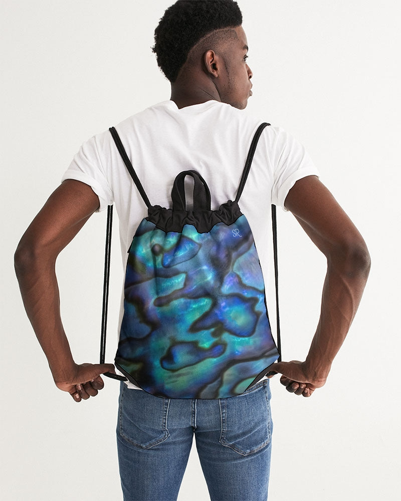 Paua Shell Treasure Canvas Drawstring Bag