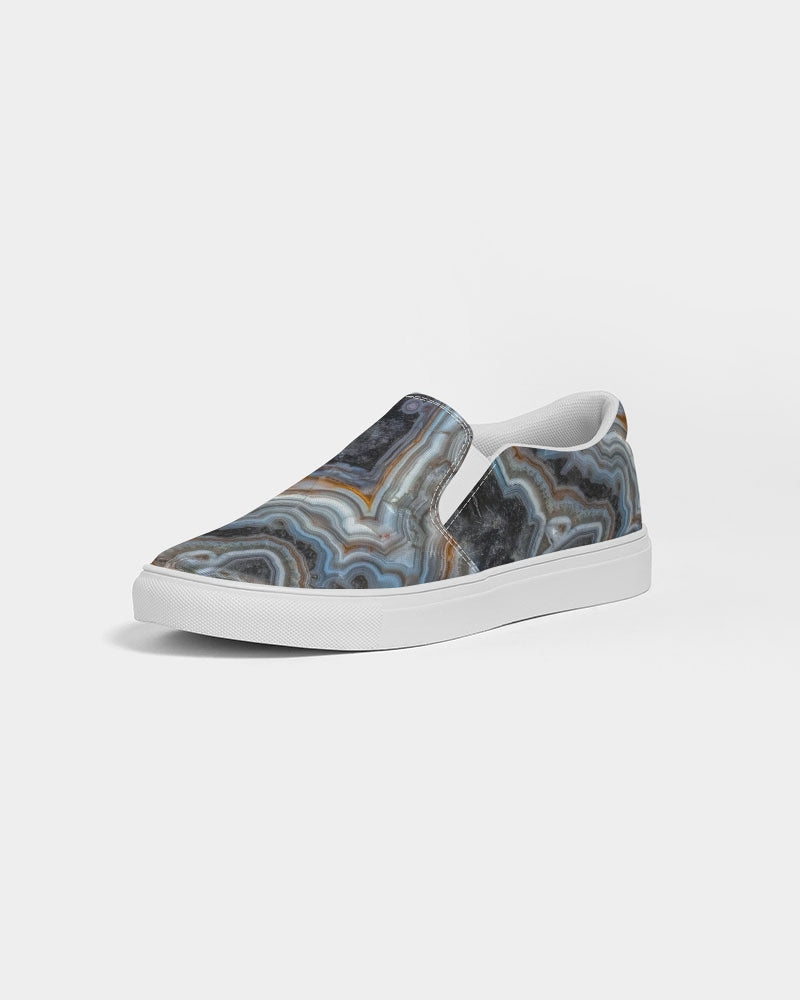 Crazy  Lace Agate Striking Beauty Women's Slip-On Canvas Shoe