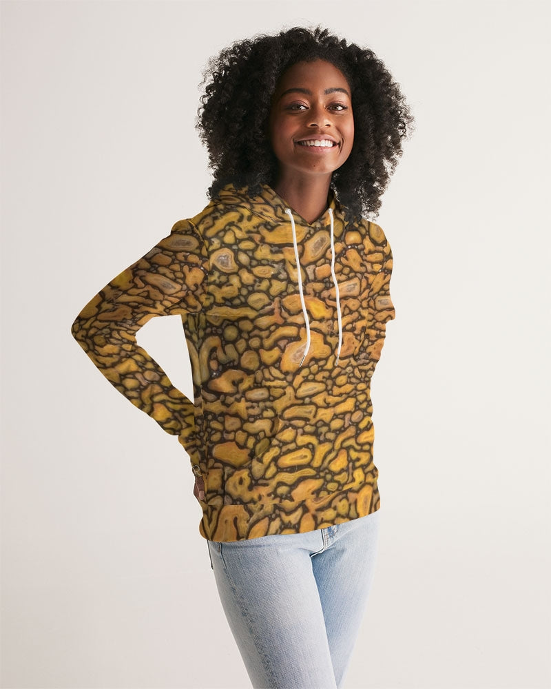 Agatized Fantasy Yellow Gembone Women's Hoodie