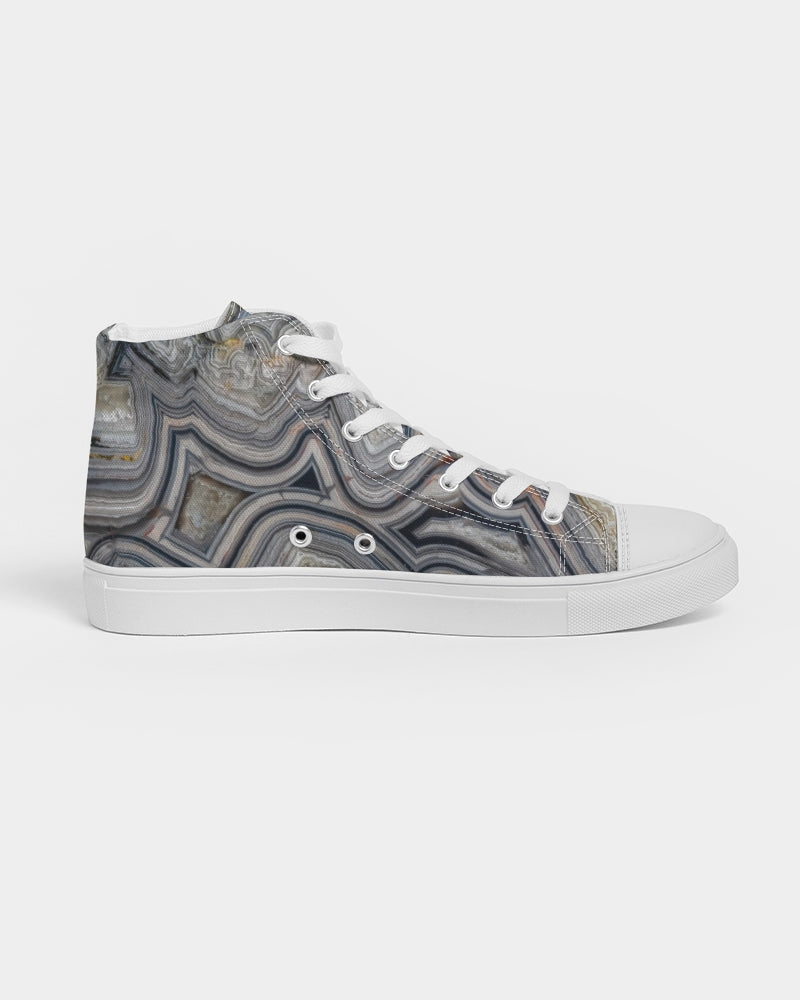 Crazy Lace Agate Optimism Women's Hightop Canvas Shoe