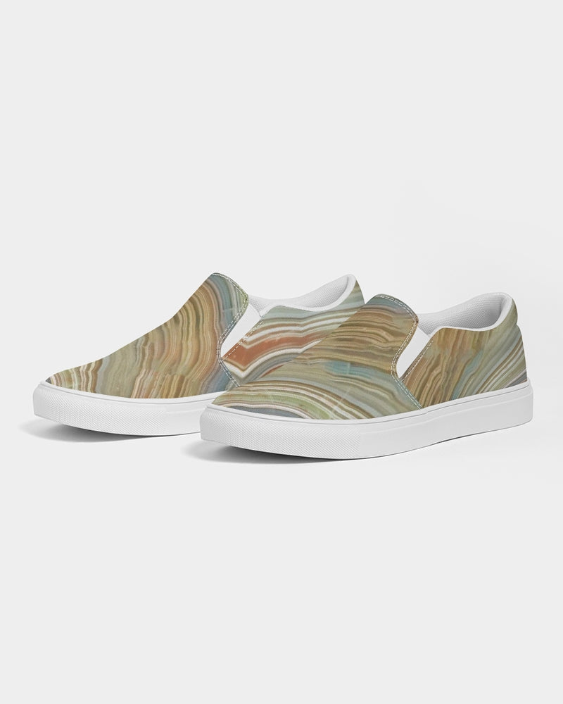 Crazy Lace Agate Joyfulness Men's Slip-On Canvas Shoes