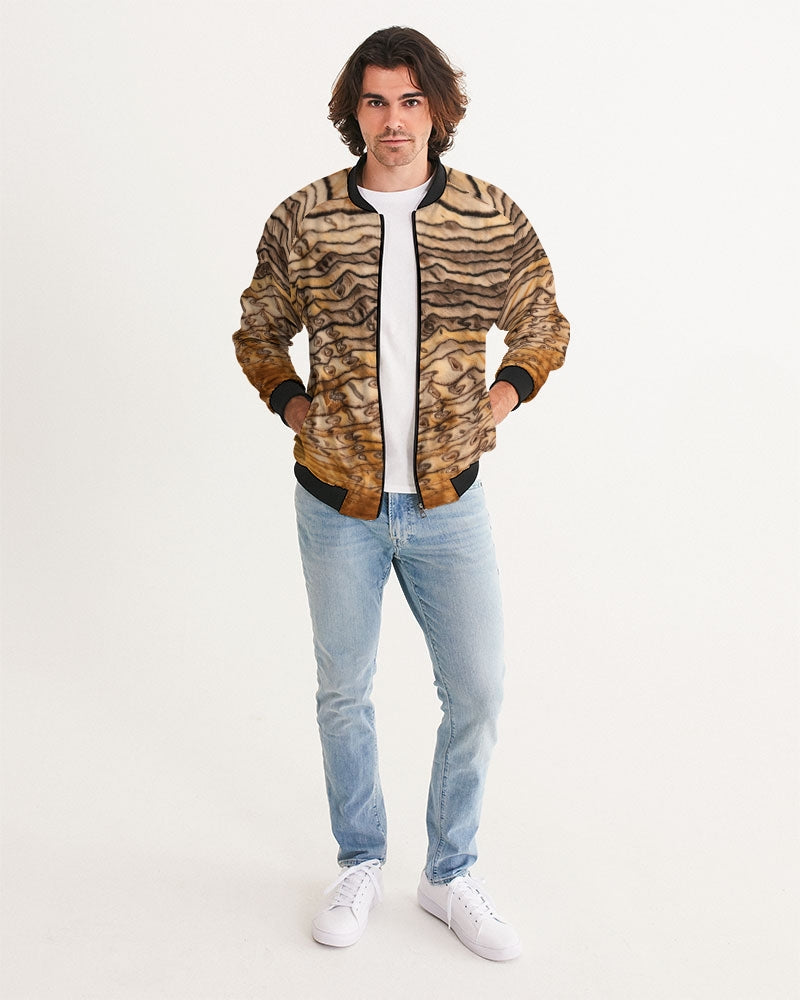 Hell's Canyon Sequoia Petrified Wood Men's Bomber Jacket