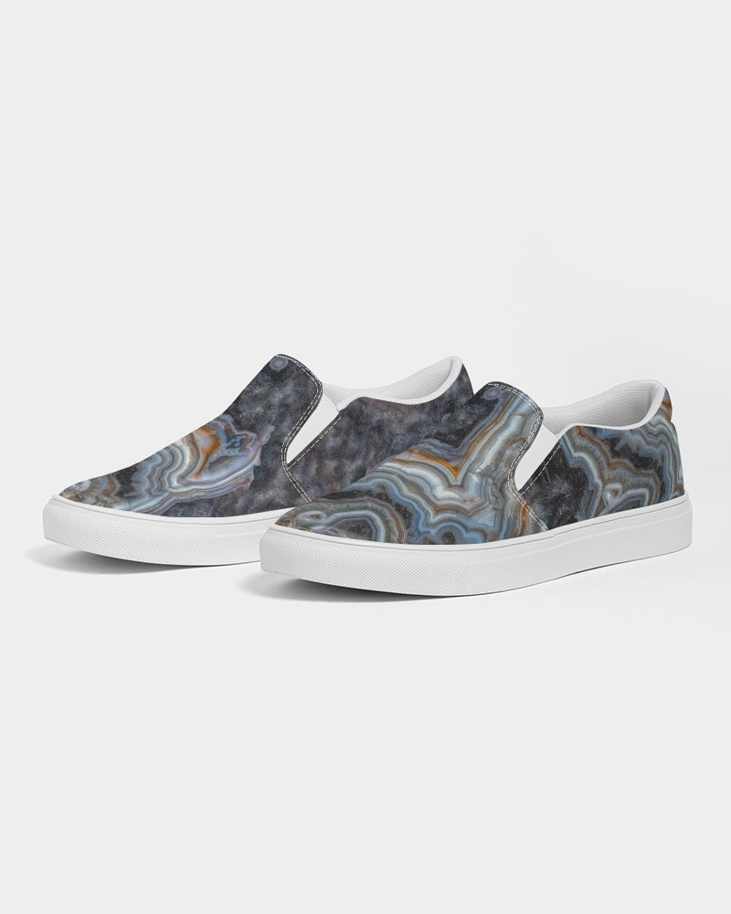 Crazy  Lace Agate Striking Beauty Women's Slip-On Canvas Shoe