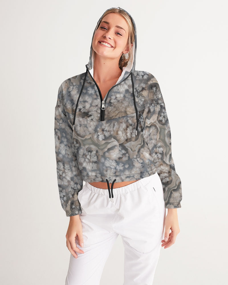 Plume Agate Spirituality Cropped Windbreaker