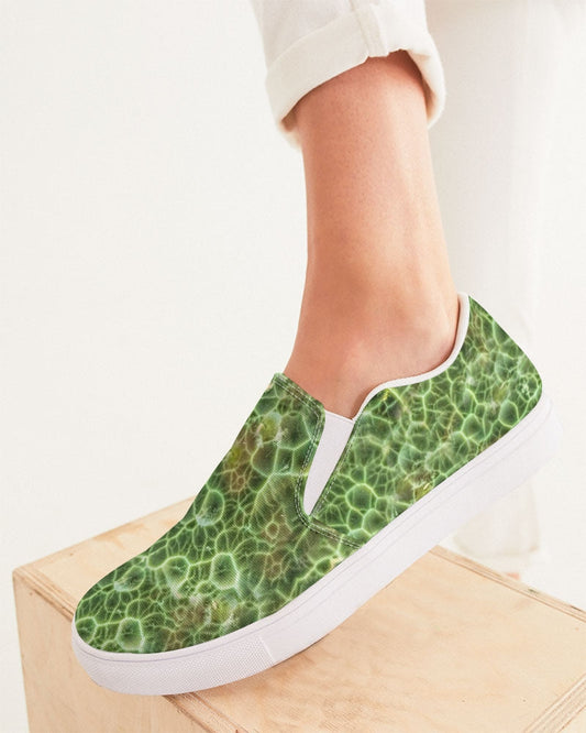 'Chlorastrolite 'Greenstone' Slip-On Canvas Shoes